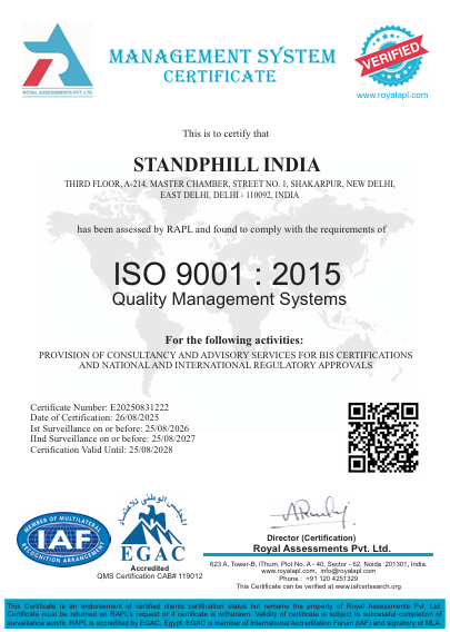 BIS registration consultant Delhi